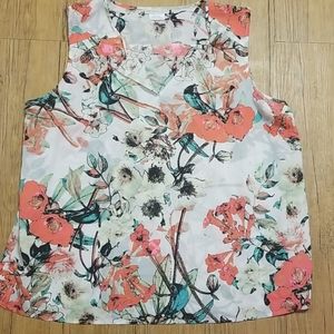 Floral tank blouse